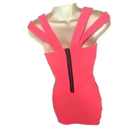 Beautiful Ribbed Minidress in Tangerine! - Picture 3 of 12